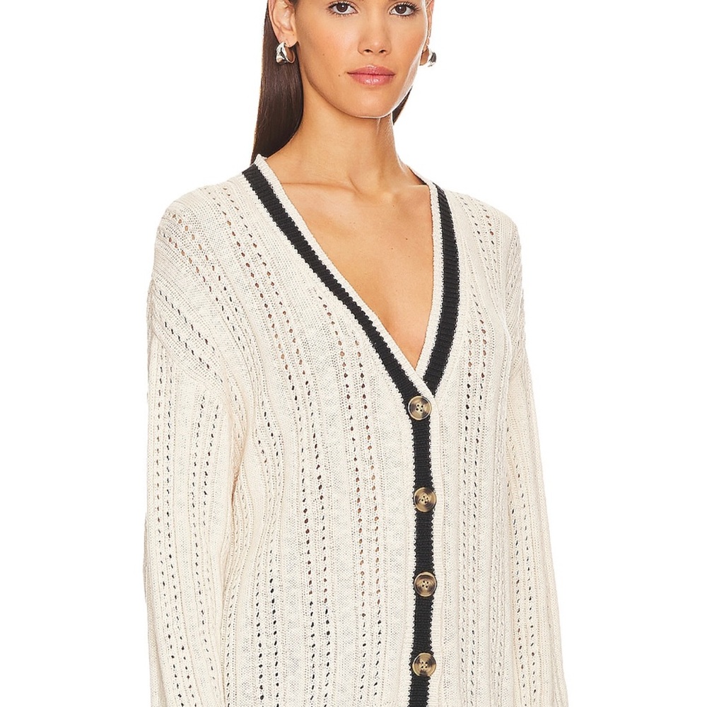 Sanctuary Sport Stripe Cardi in Eco Natural XS - Picture 3 of 8